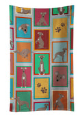Lots of Fawn Italian Greyhound Kitchen Towel Velour Plush Front and Cotton Loop Back Machine Washable