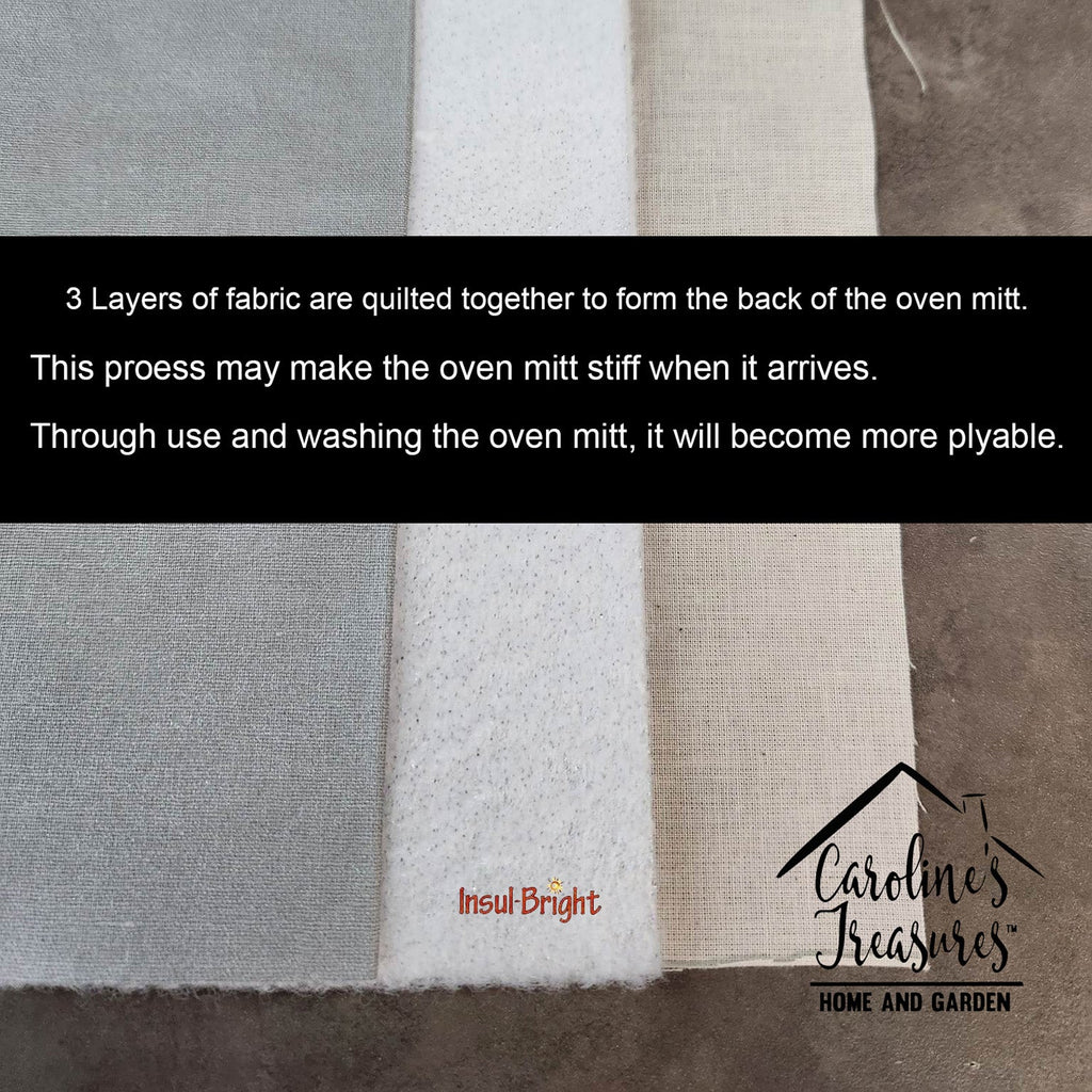 Lots of Flashy Fawn Boxer Oven Mitt Heat Resistant Thick Oven Mitt for Hot Pans and Oven, Kitchen Mitt Protect Hands, Cooking Baking Glove