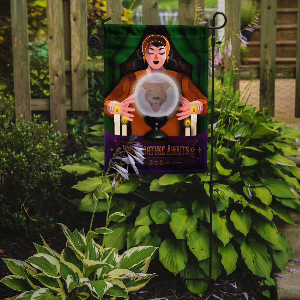 Pit Bull Terrier Halloween Garden Flag Mailbox Decorative Yard Banner Outside Patio Artwork for Flower Beds, Garden Size, Multicolor