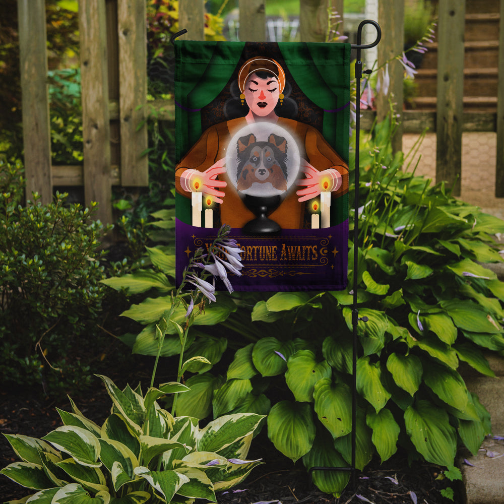 Sheltie Halloween Garden Flag Mailbox Decorative Yard Banner Outside Patio Artwork for Flower Beds, Garden Size, Multicolor
