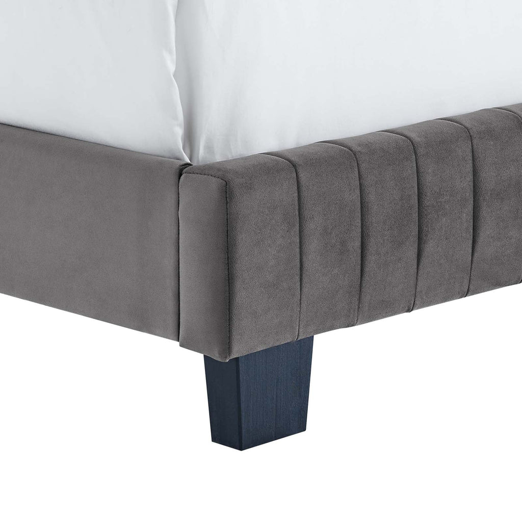 Celine Channel Tufted Performance Velvet King Bed by Modway