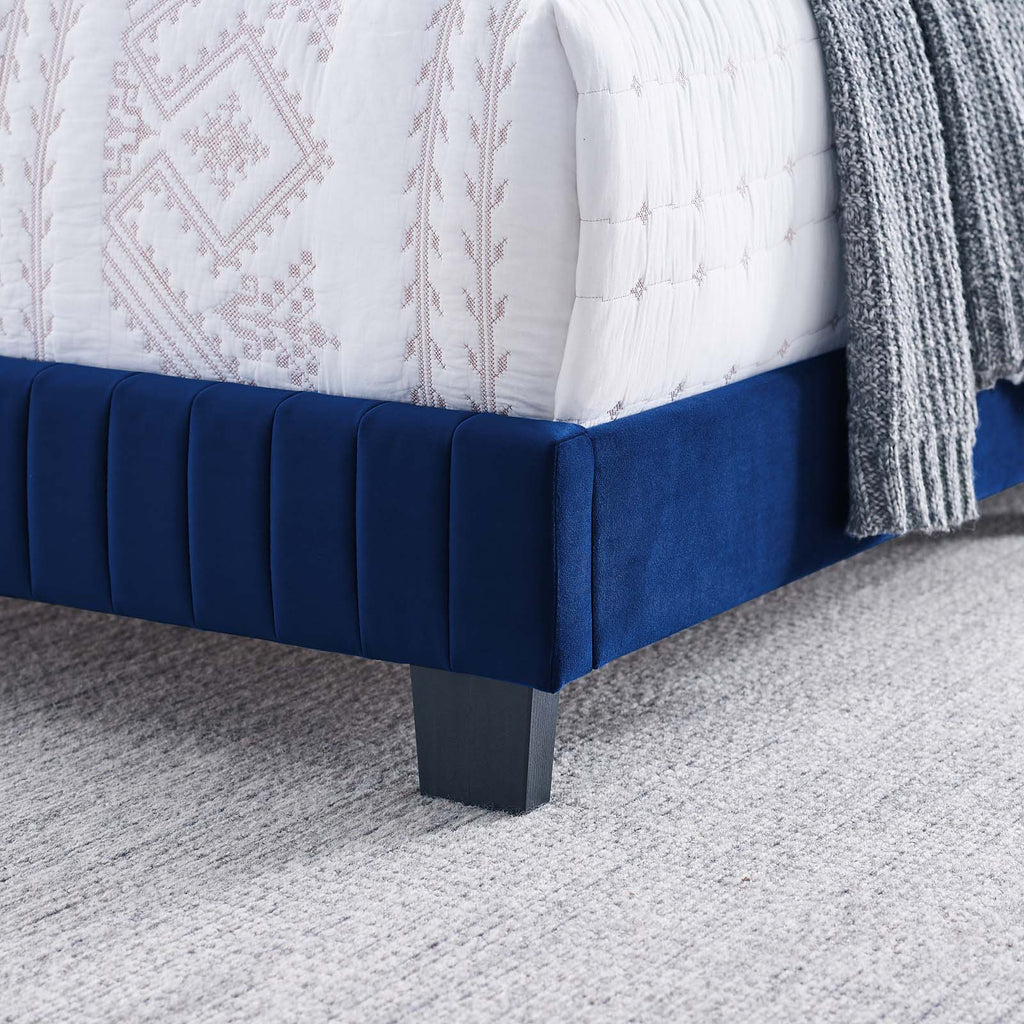 Celine Channel Tufted Performance Velvet King Bed by Modway