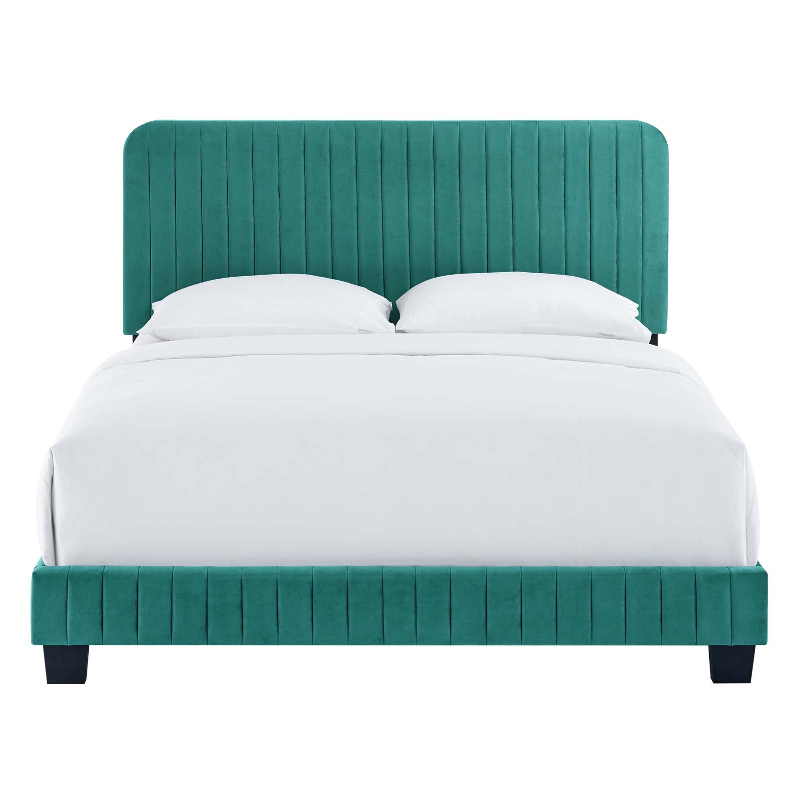 Celine Channel Tufted Performance Velvet King Bed by Modway