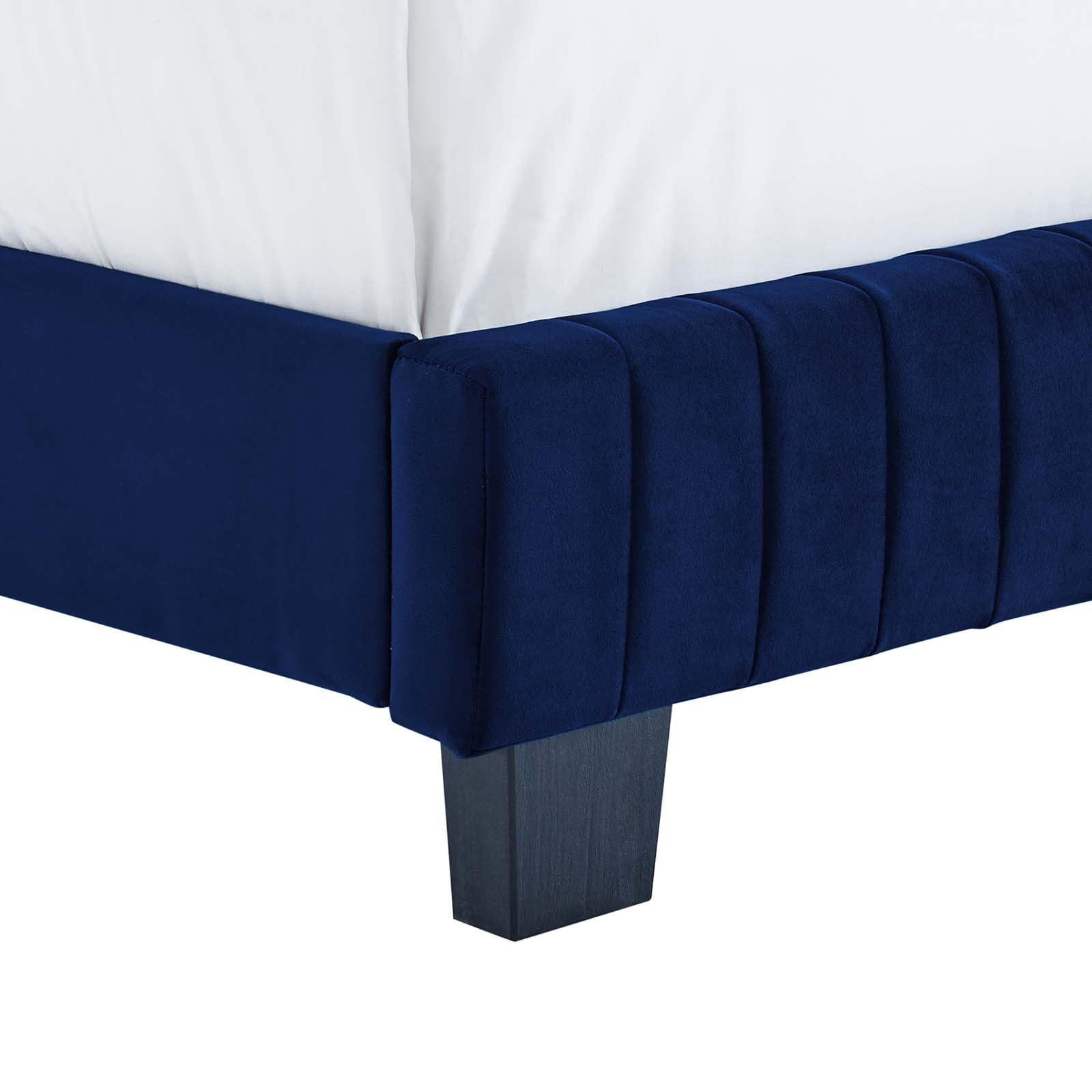 Celine Channel Tufted Performance Velvet Queen Bed by Modway