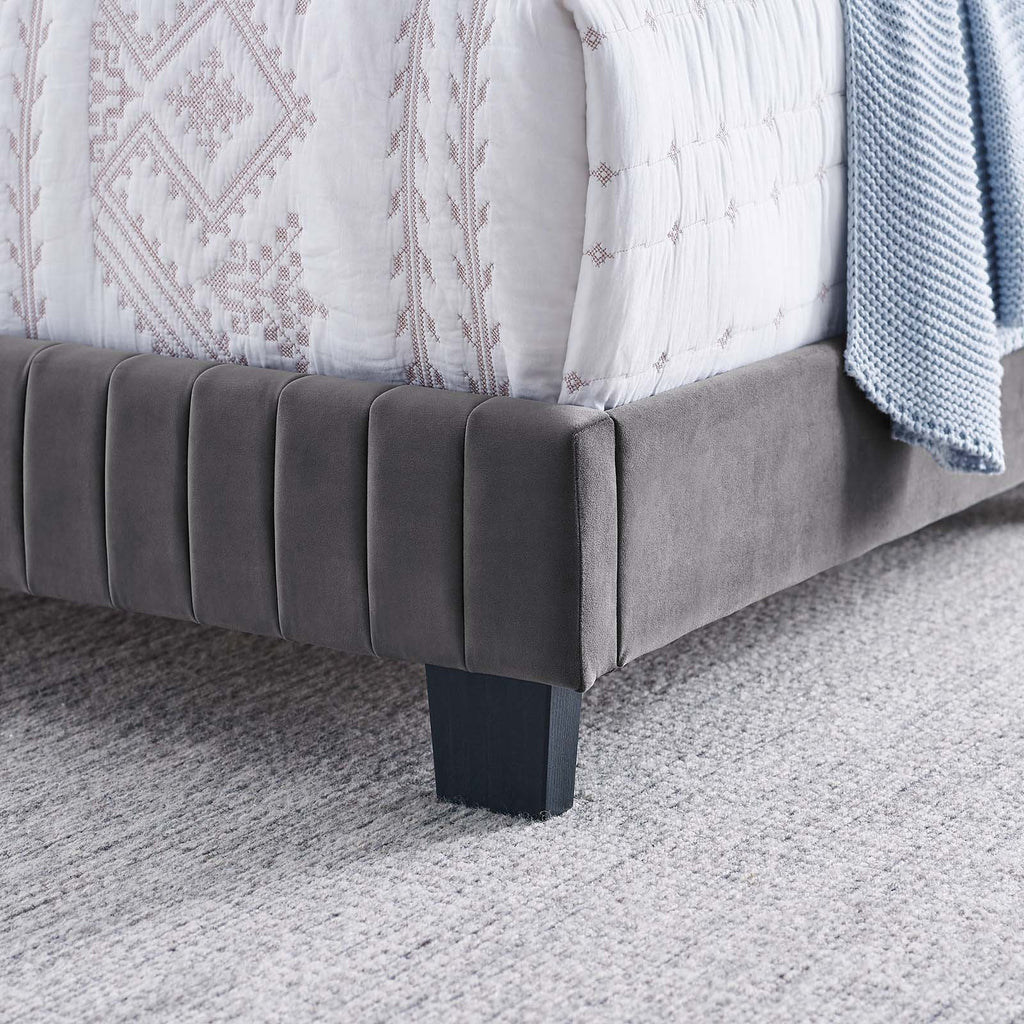 Celine Channel Tufted Performance Velvet Full Bed by Modway
