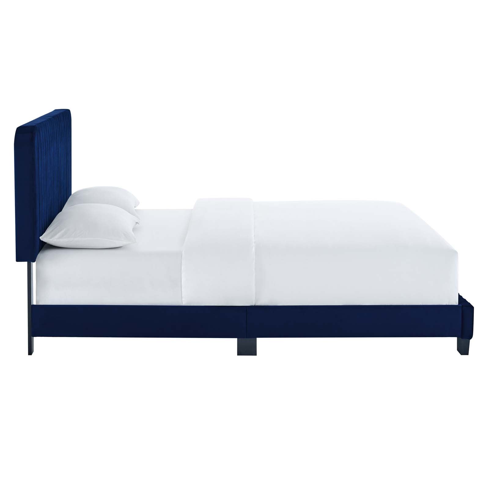 Celine Channel Tufted Performance Velvet Queen Platform Bed by Modway