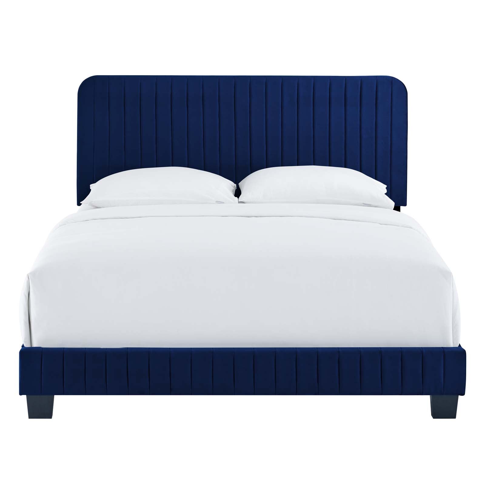 Celine Channel Tufted Performance Velvet Queen Platform Bed by Modway