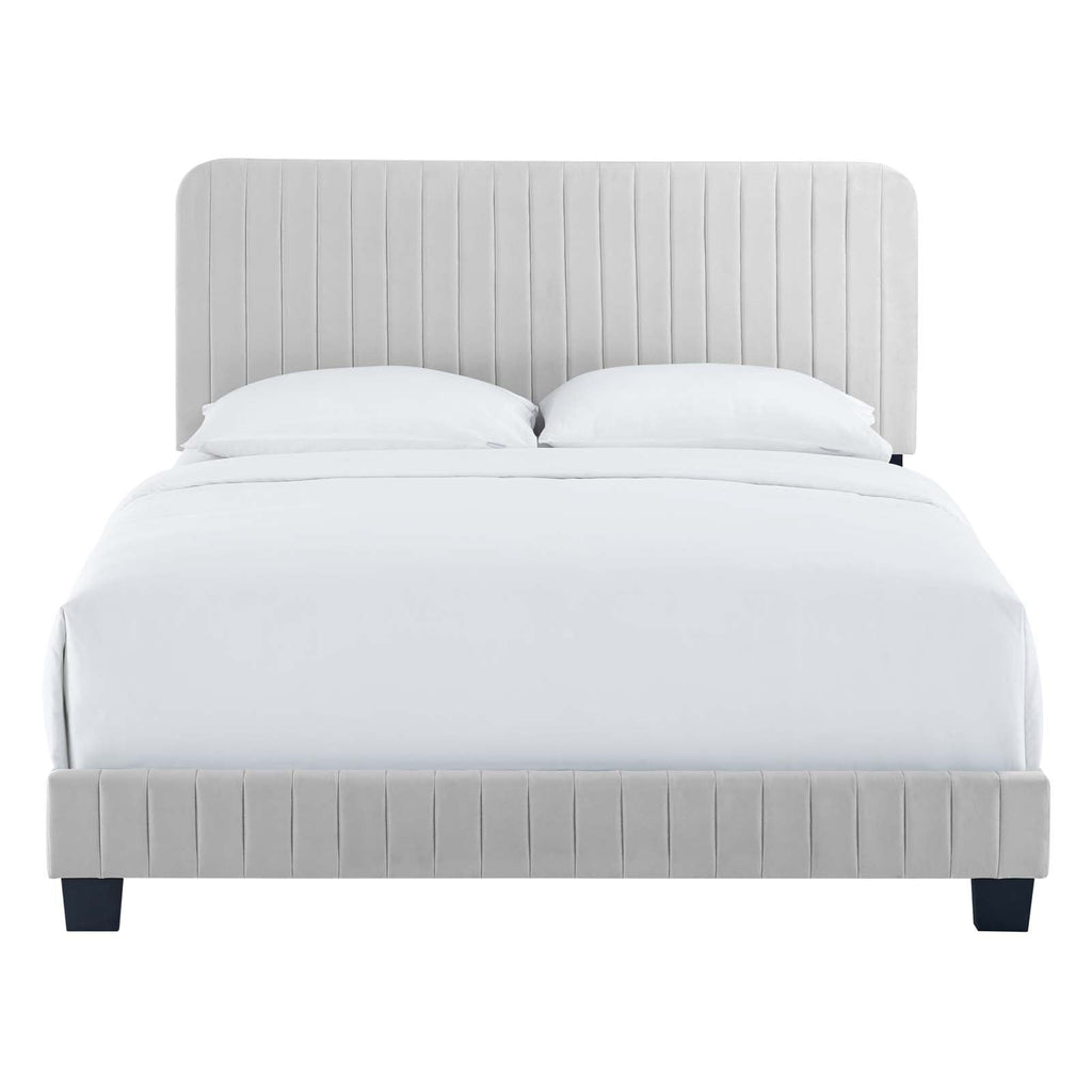 Celine Channel Tufted Performance Velvet Full Platform Bed by Modway
