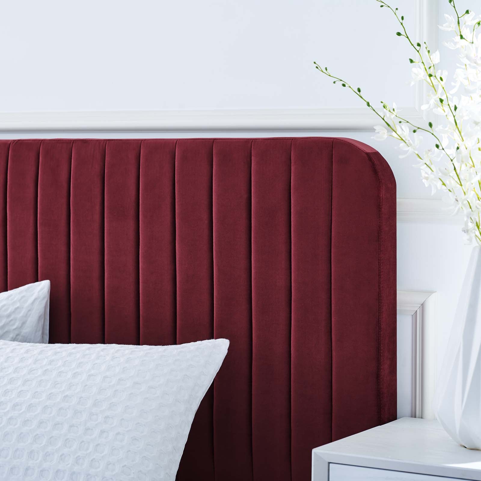 Celine Channel Tufted Performance Velvet Full Platform Bed by Modway