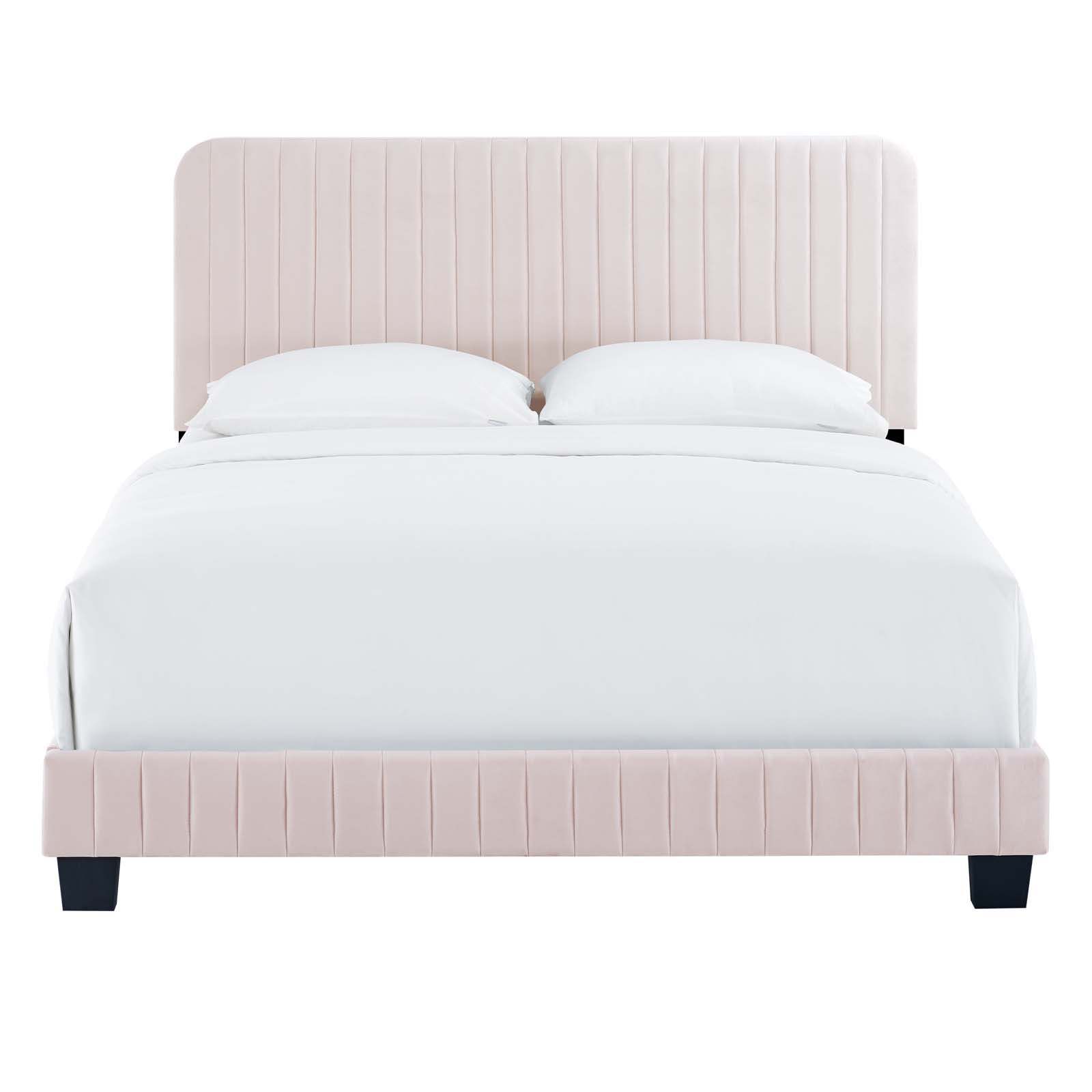 Celine Channel Tufted Performance Velvet Full Platform Bed by Modway