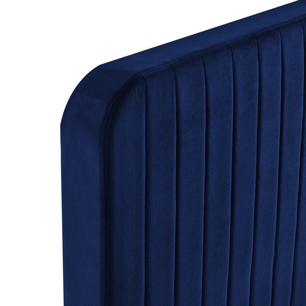 Celine Channel Tufted Performance Velvet Twin Platform Bed by Modway