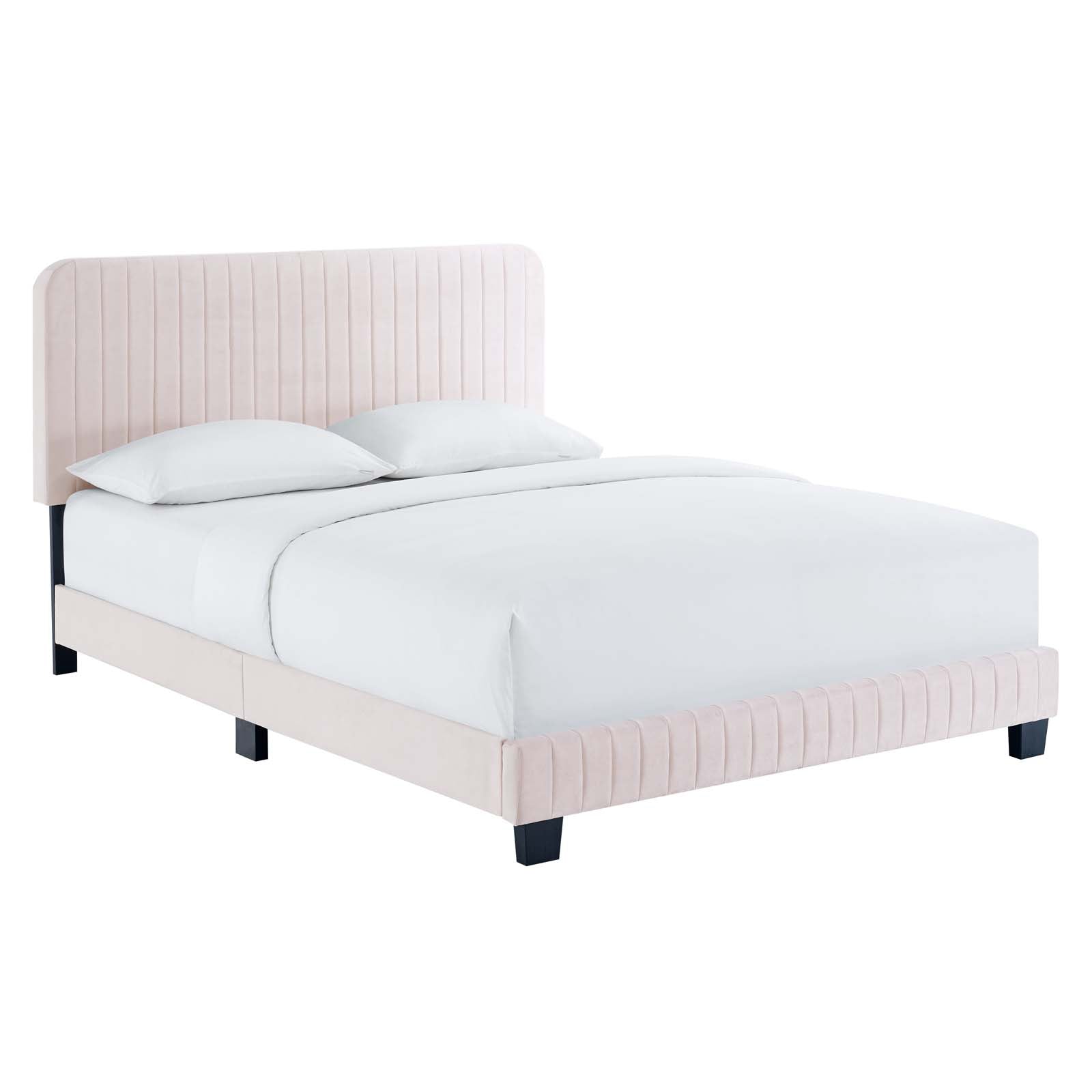 Celine Channel Tufted Performance Velvet Twin Platform Bed by Modway