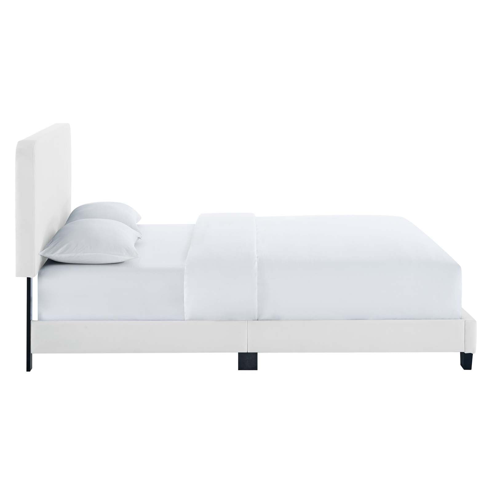 Celine Channel Tufted Performance Velvet Twin Platform Bed by Modway