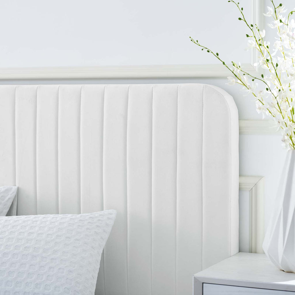 Celine Channel Tufted Performance Velvet Twin Platform Bed by Modway