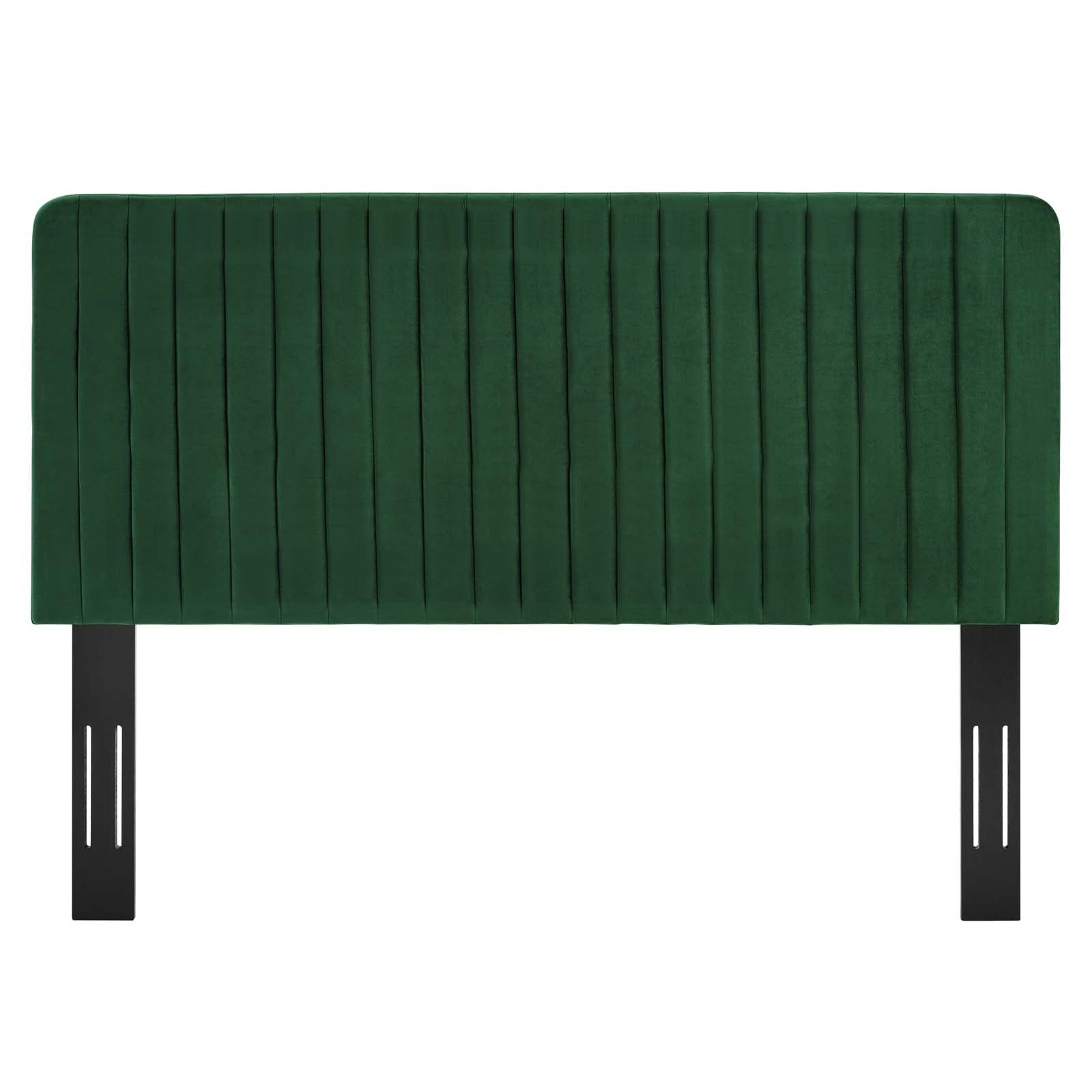 Milenna Channel Tufted Performance Velvet Twin Headboard by Modway