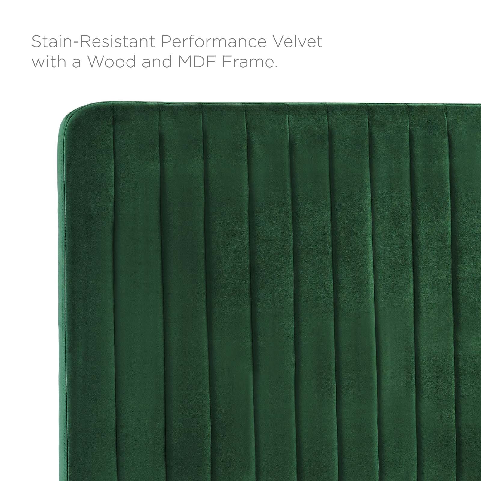 Milenna Channel Tufted Performance Velvet Full/Queen Headboard by Modway