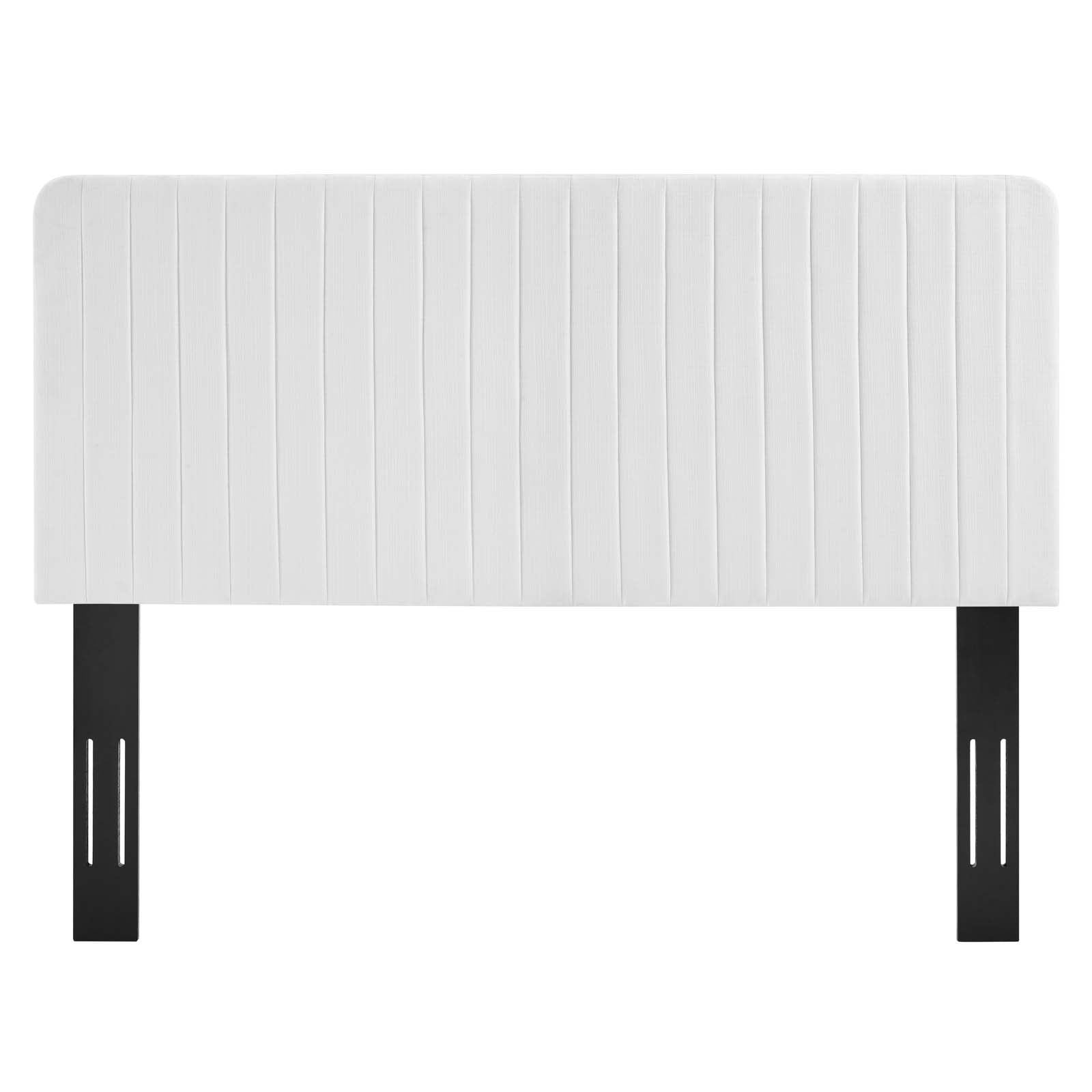 Milenna Channel Tufted Upholstered Fabric Full/Queen Headboard by Modway