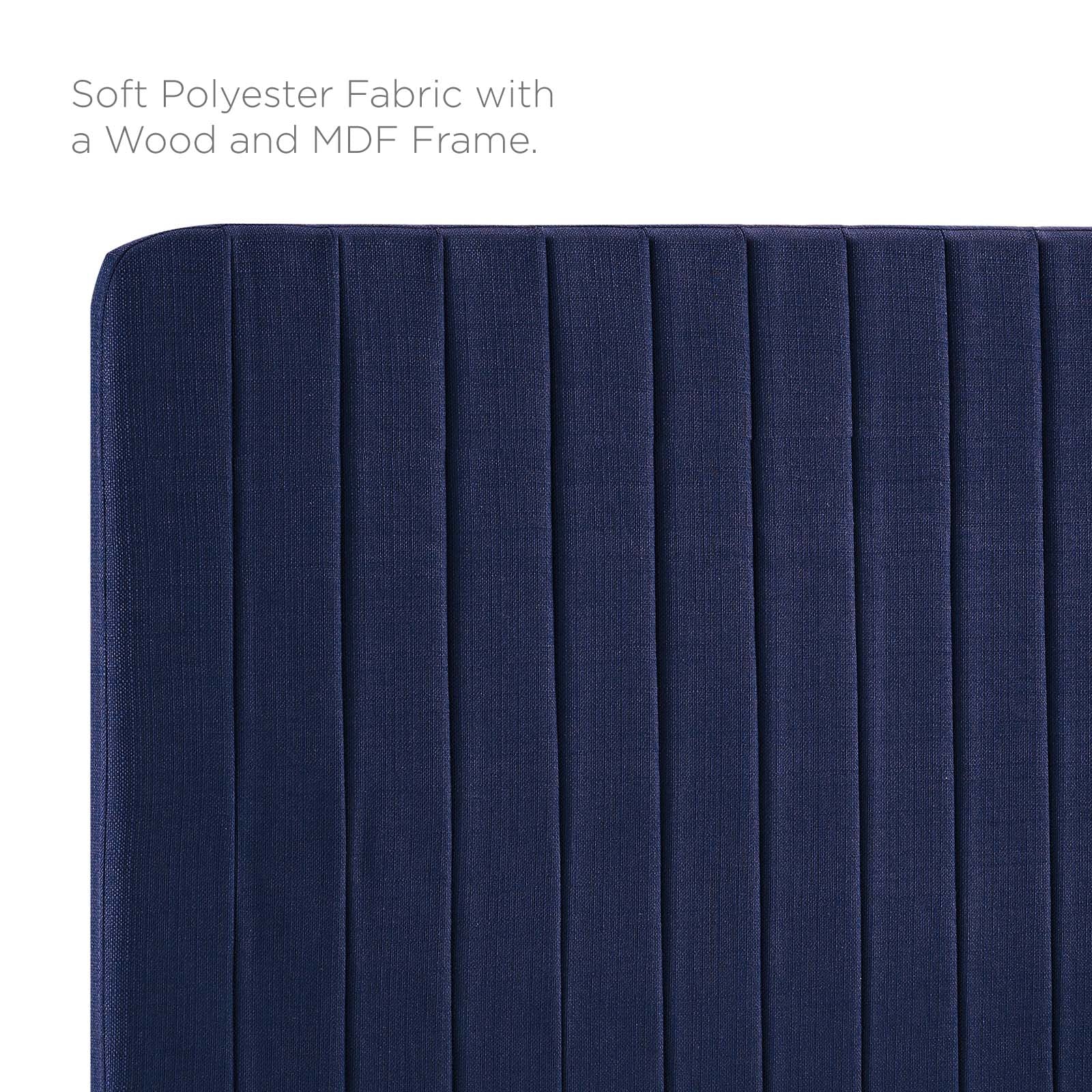 Milenna Channel Tufted Upholstered Fabric King/California King Headboard by Modway
