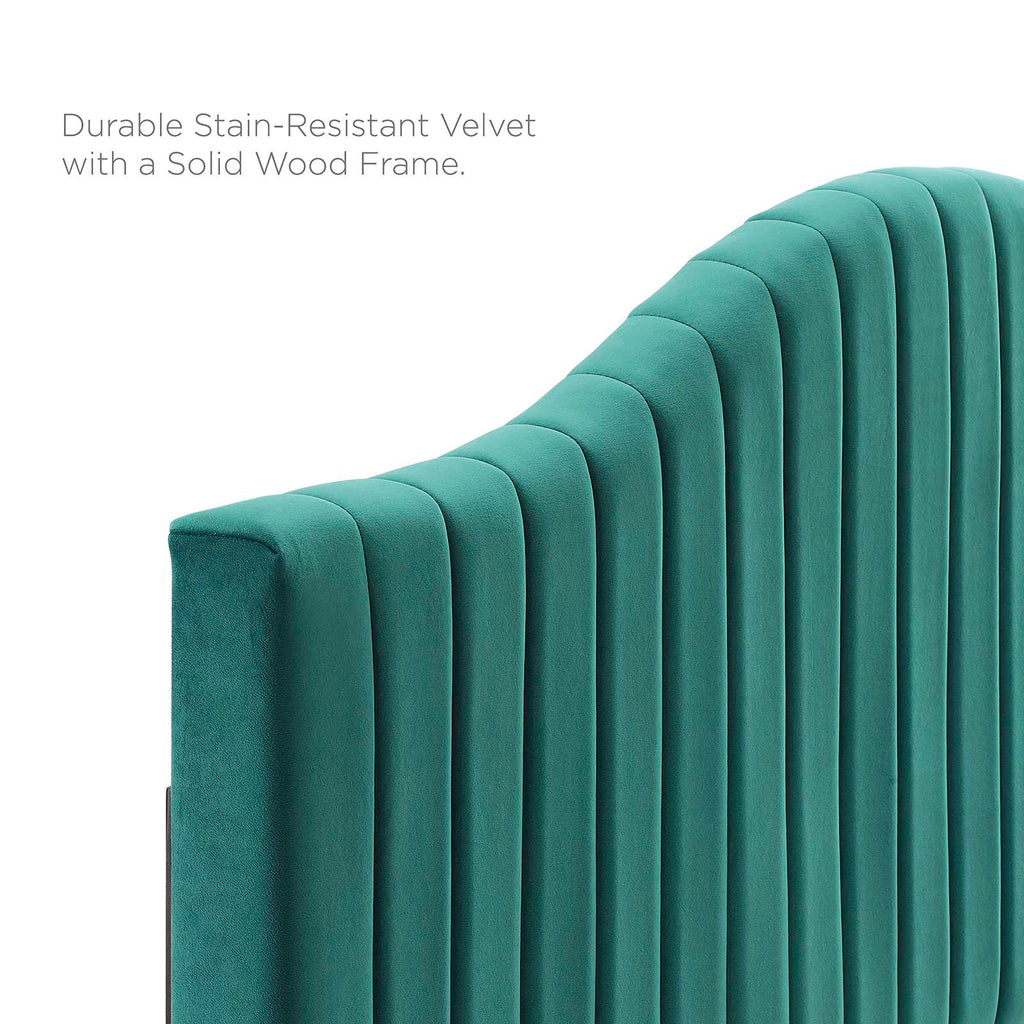 Brielle Channel Tufted Performance Velvet Twin Headboard by Modway