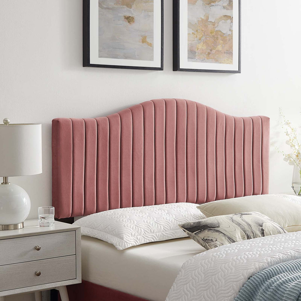 Brielle Channel Tufted Performance Velvet Full/Queen Headboard by Modway