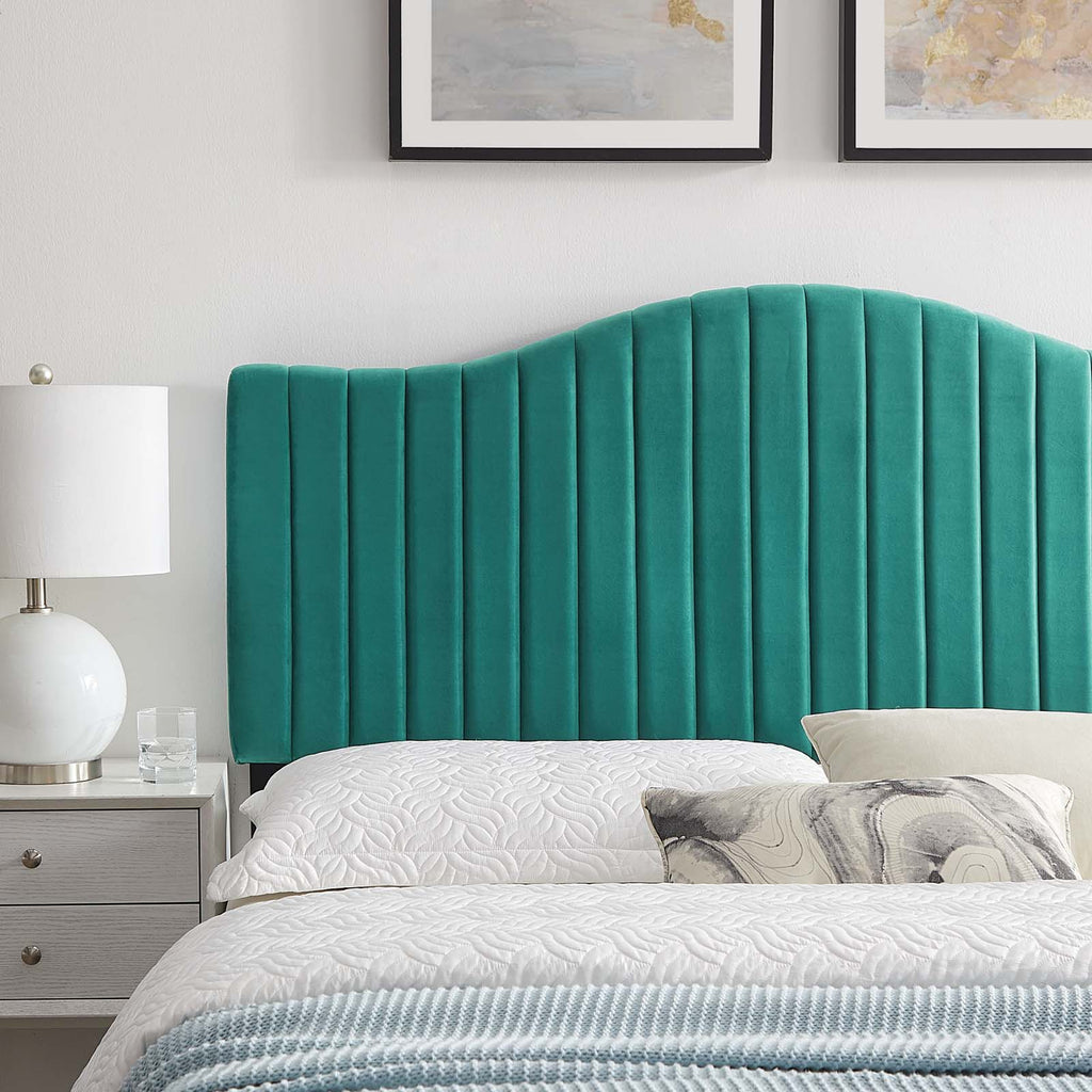 Brielle Channel Tufted Performance Velvet Full/Queen Headboard by Modway