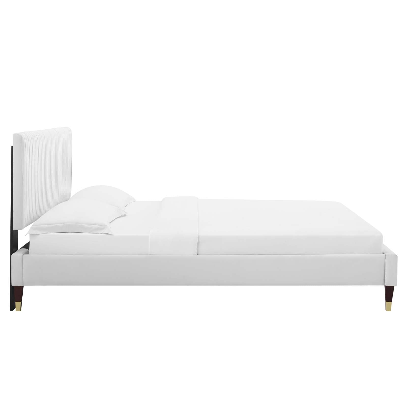 Peyton Performance Velvet Queen Platform Bed by Modway