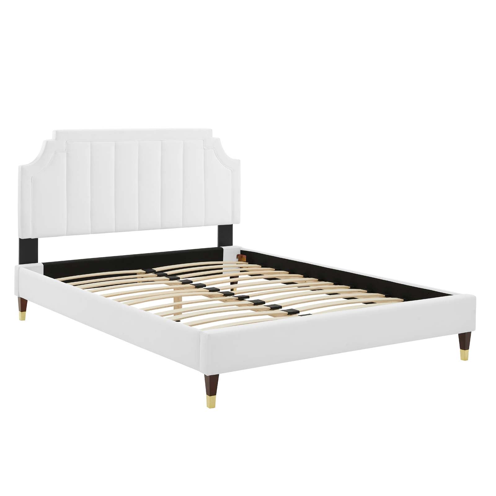 Sienna Performance Velvet Queen Platform Bed by Modway