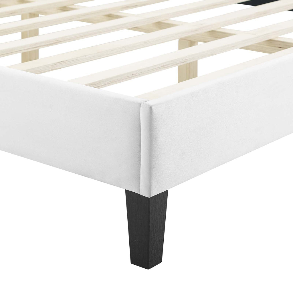 Sienna Performance Velvet Queen Platform Bed by Modway