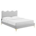 Current Performance Velvet Twin Platform Bed by Modway