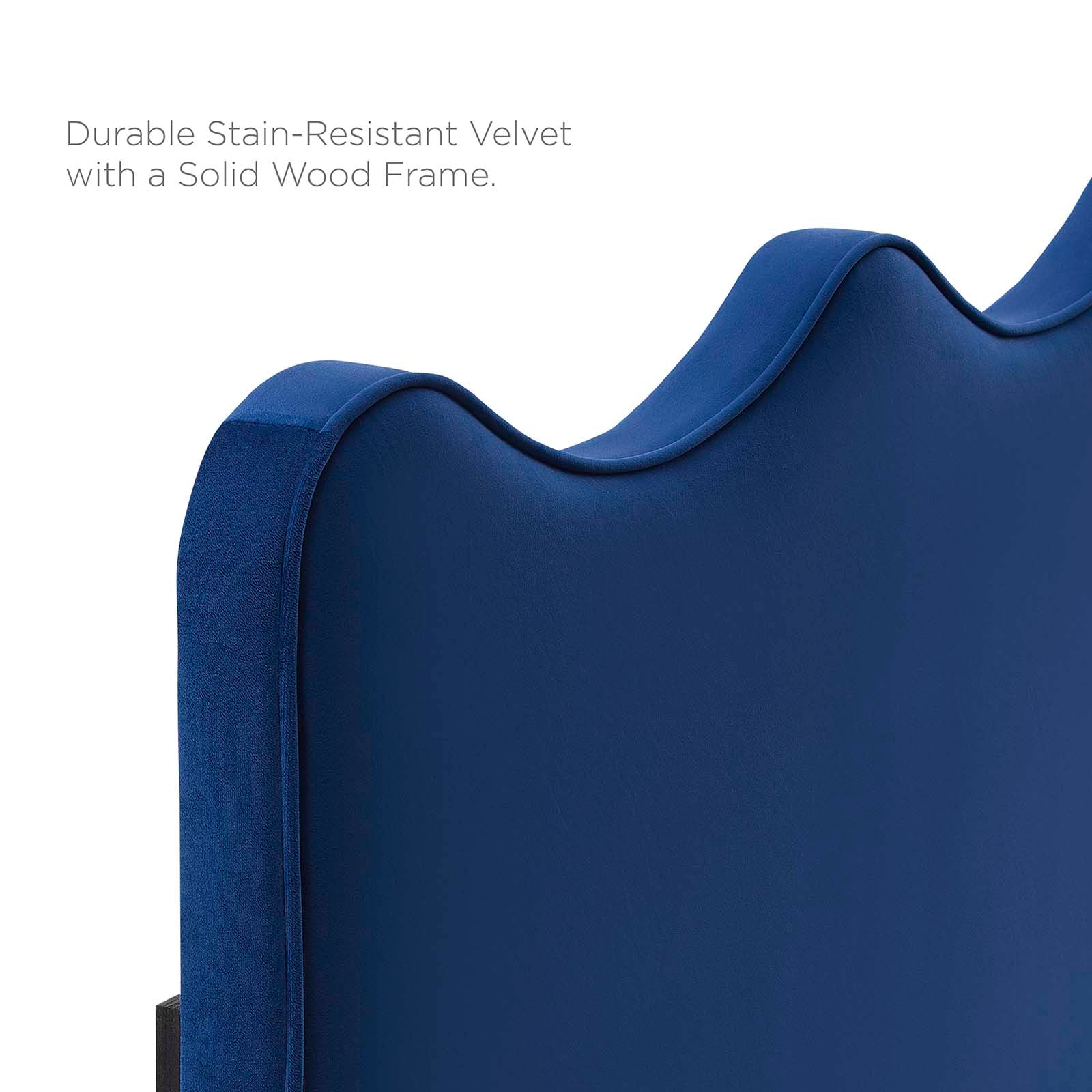 Current Performance Velvet Twin Platform Bed in Na