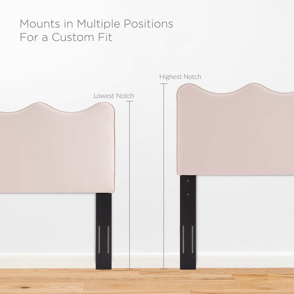 Current Performance Velvet Twin Platform Bed by Modway