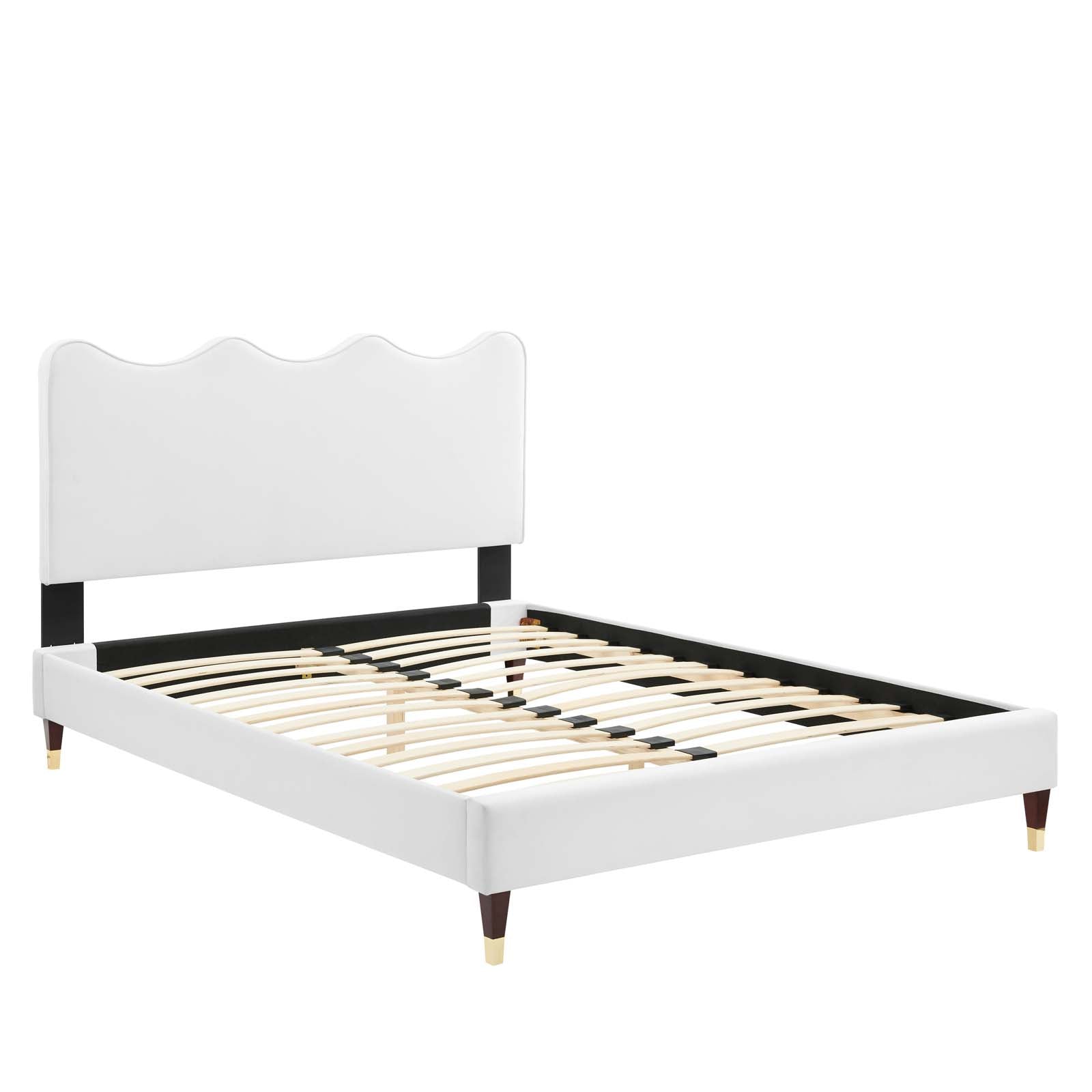 Current Performance Velvet Full Platform Bed by Modway