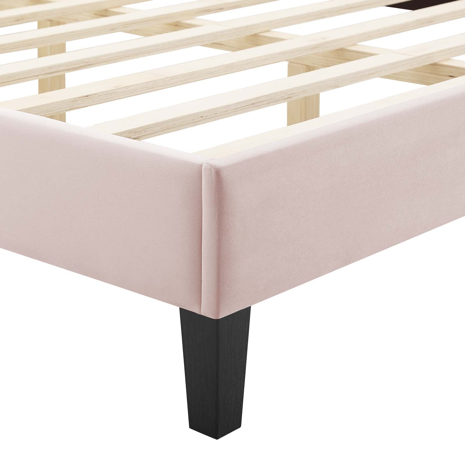 Current Performance Velvet Queen Platform Bed by Modway