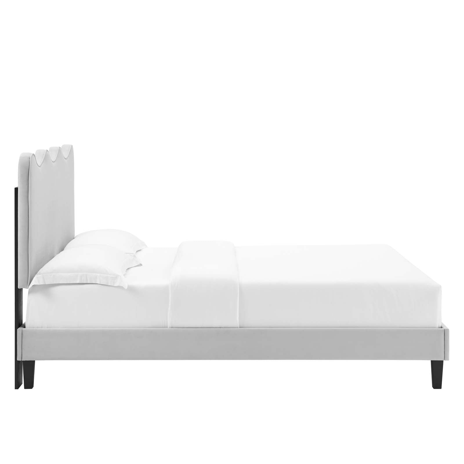 Current Performance Velvet King Platform Bed by Modway