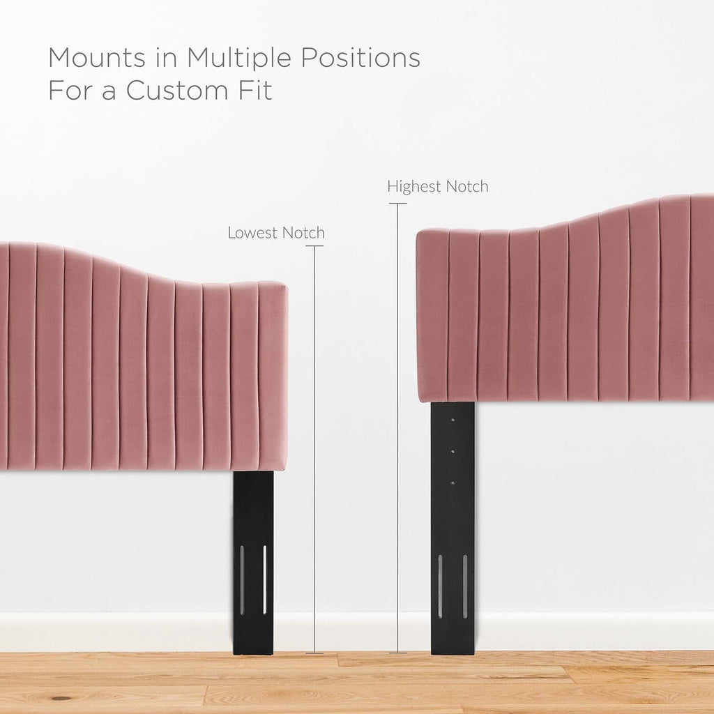 Juniper Channel Tufted Performance Velvet Twin Platform Bed by Modway
