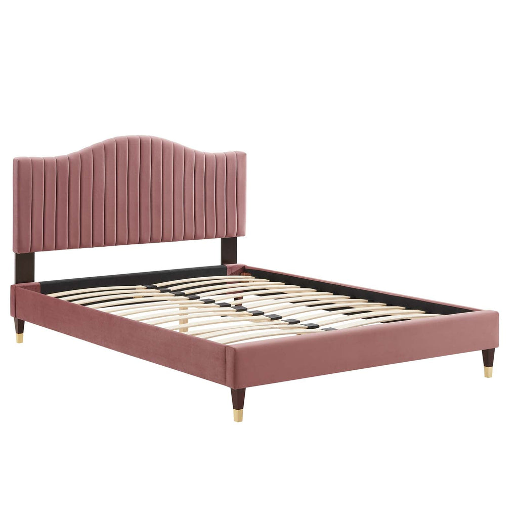 Juniper Channel Tufted Performance Velvet Full Pla
