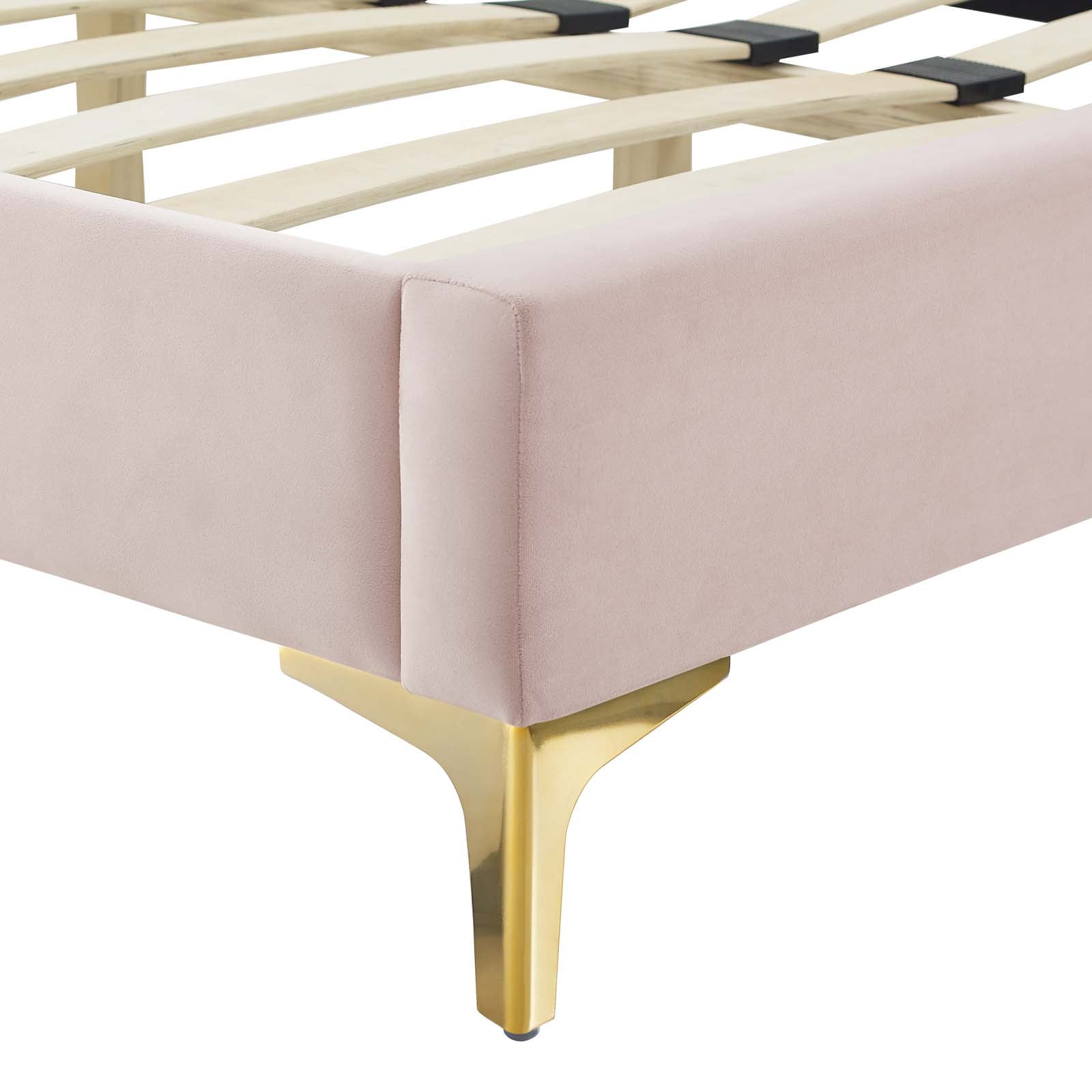Gwyneth Tufted Performance Velvet Queen Platform Bed by Modway