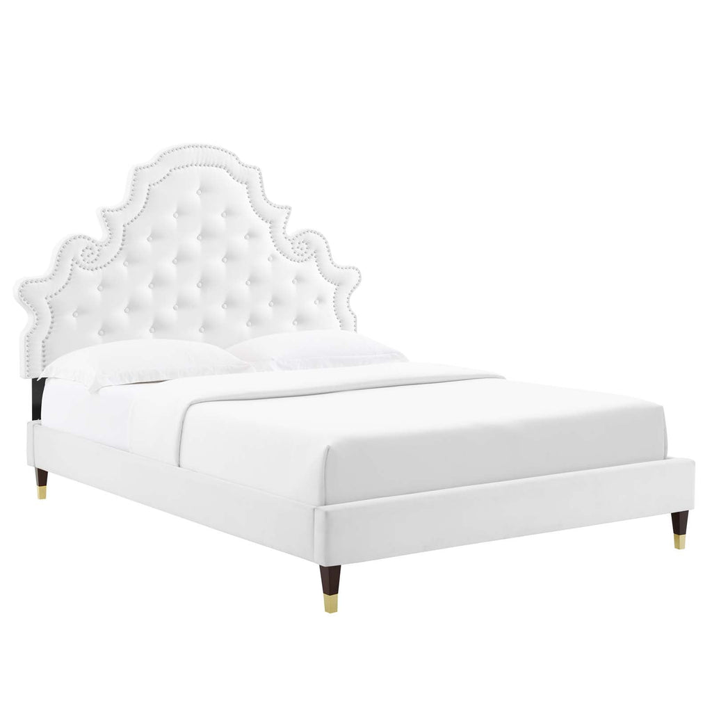 Gwyneth Tufted Performance Velvet Full Platform Bed by Modway