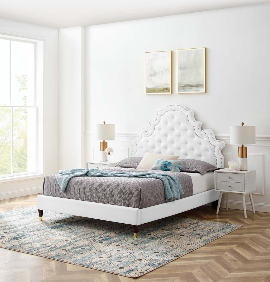Gwyneth Tufted Performance Velvet Full Platform Bed by Modway