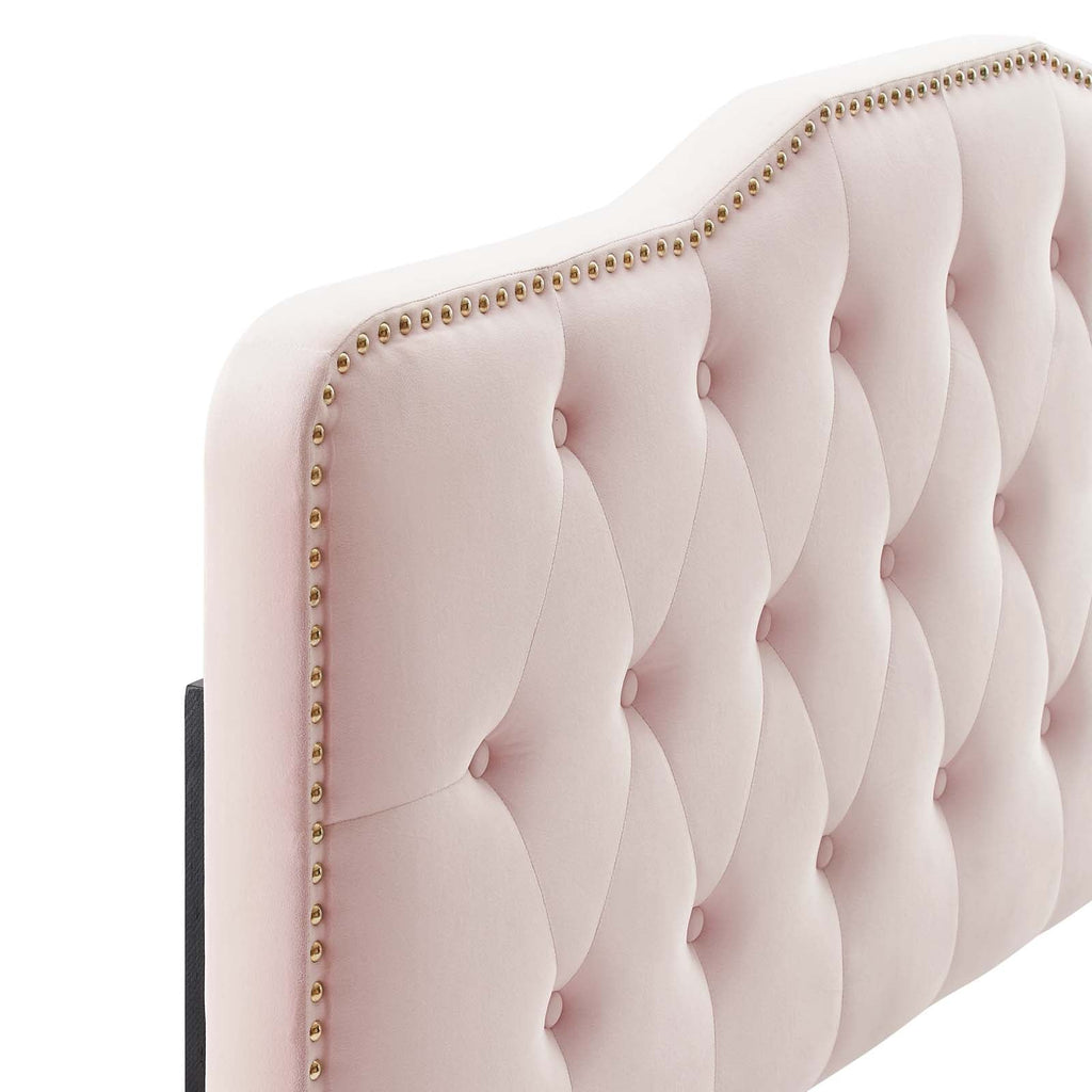 Amber Performance Velvet Queen Platform Bed by Modway