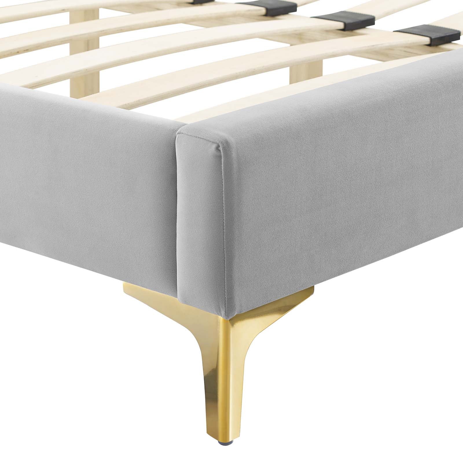 Amber Tufted Performance Velvet Twin Platform Bed by Modway