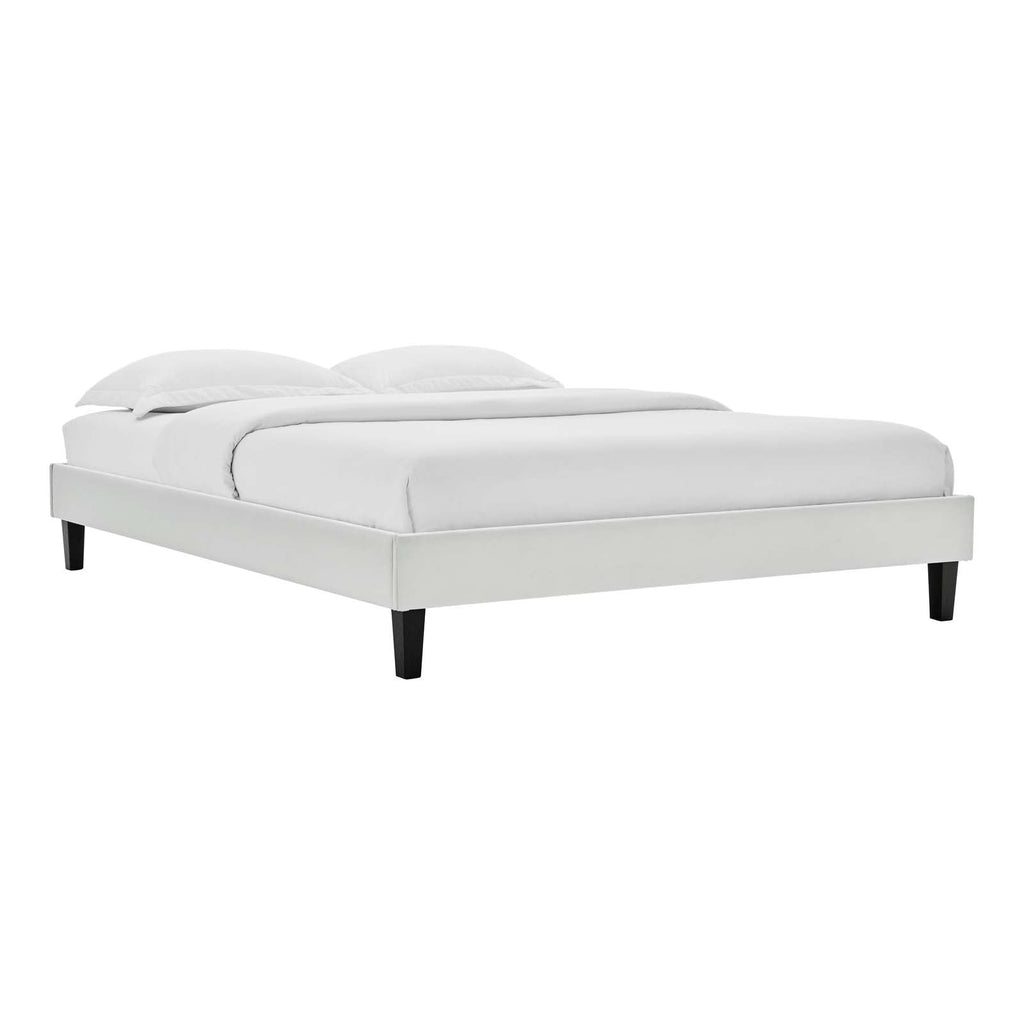 Amber Tufted Performance Velvet King Platform Bed by Modway