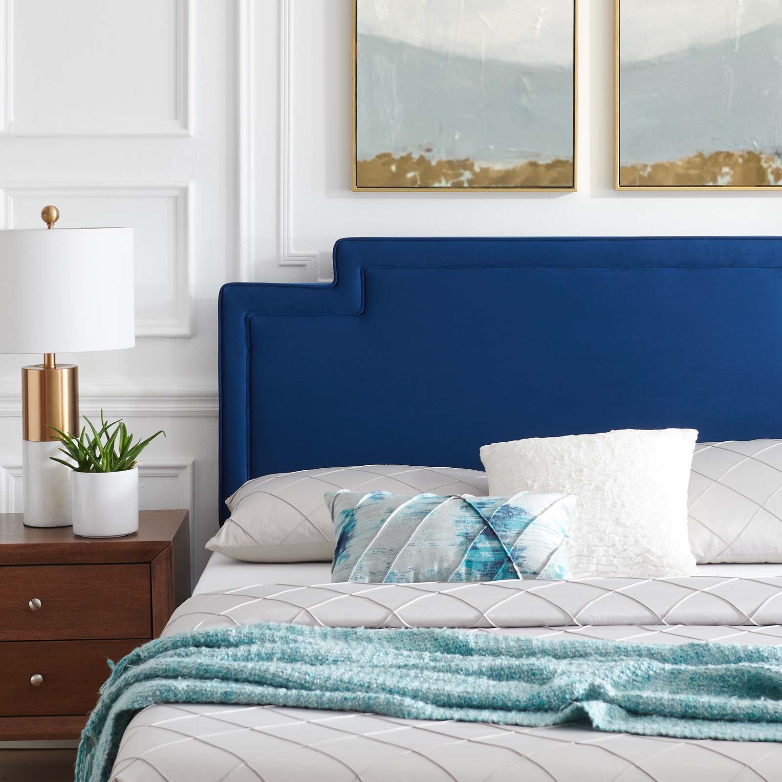 Liva Performance Velvet Twin Bed by Modway