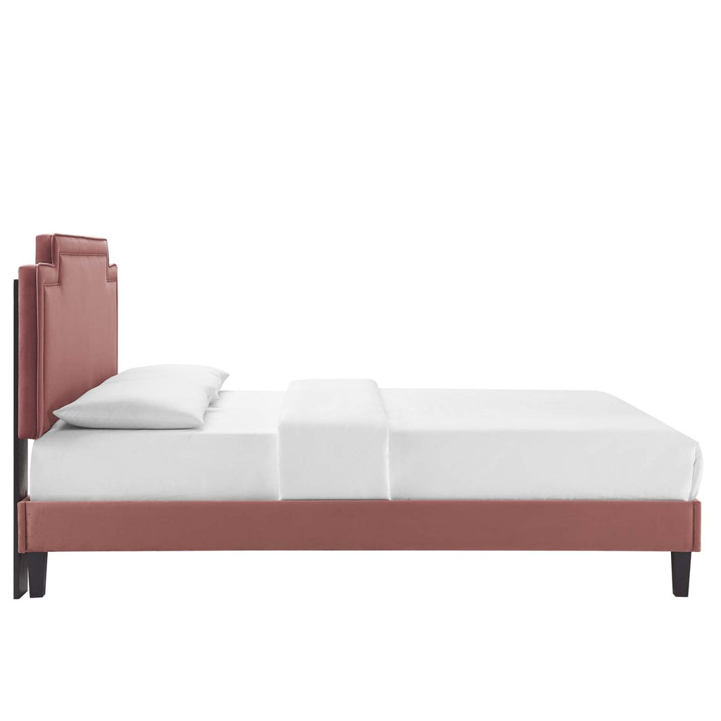 Liva Performance Velvet Twin Bed by Modway