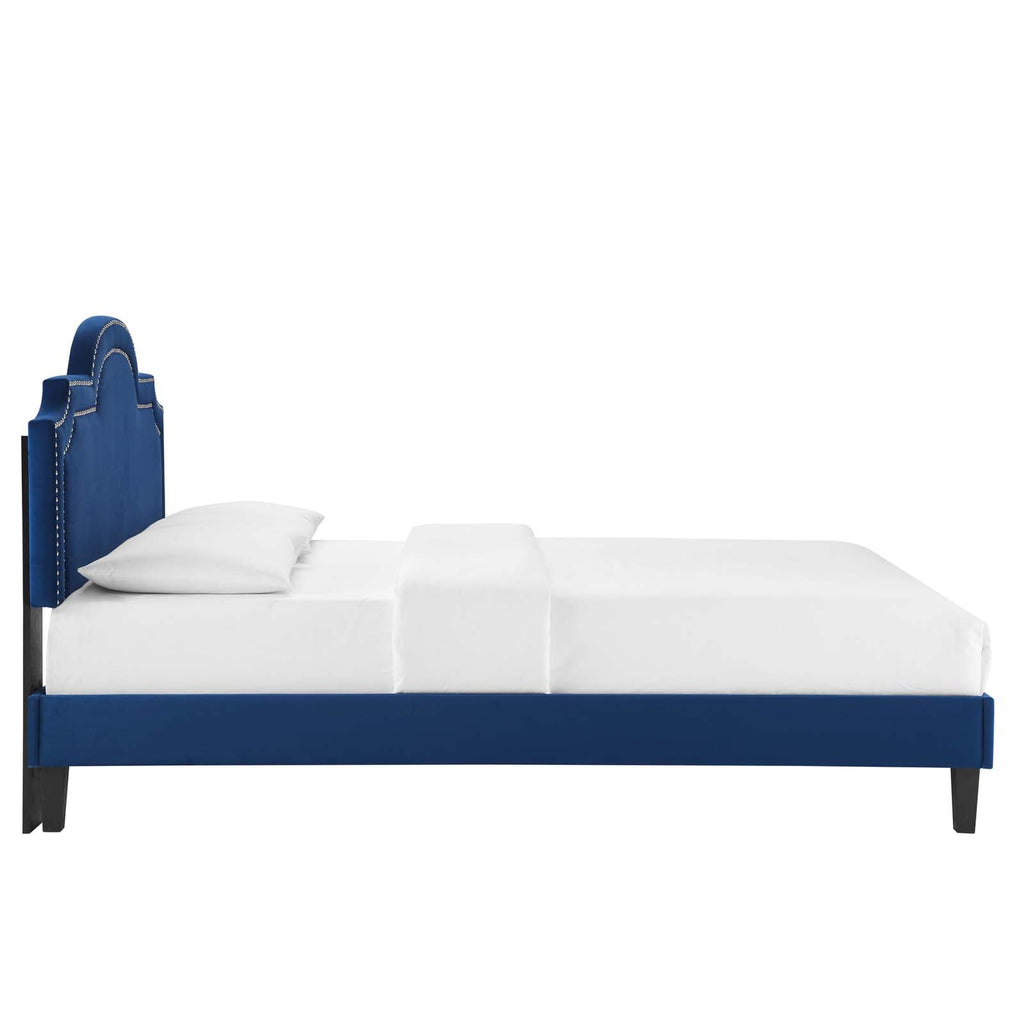 Aviana Performance Velvet Queen Bed by Modway
