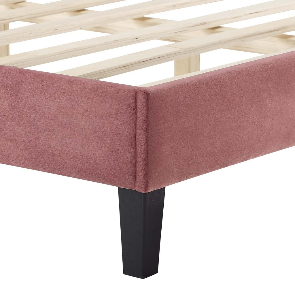 Liva Performance Velvet Queen Bed by Modway