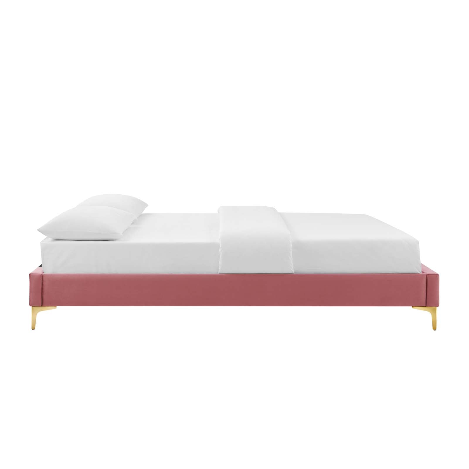 Colette Performance Velvet King Platform Bed by Modway