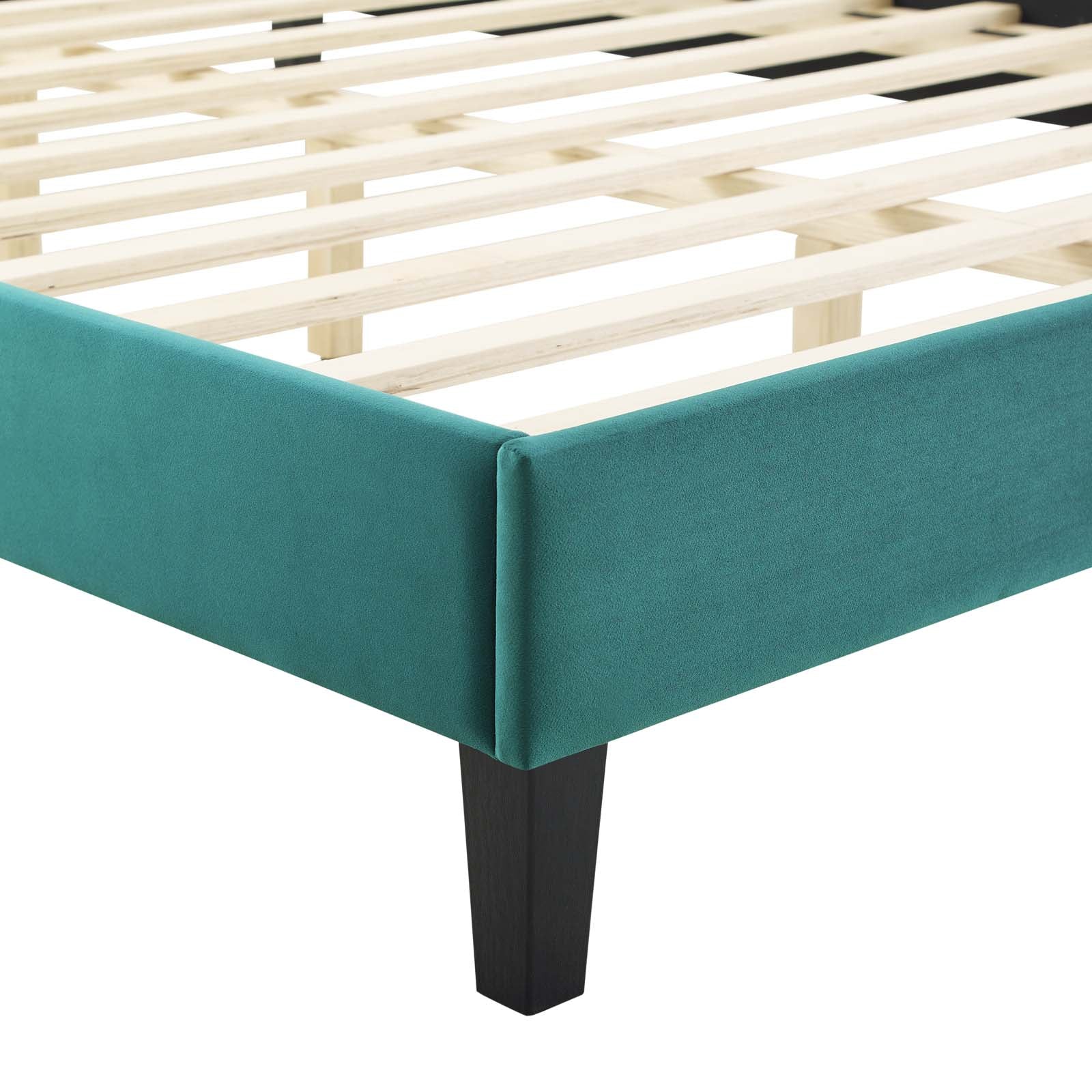Lindsey Performance Velvet Twin Platform Bed by Modway