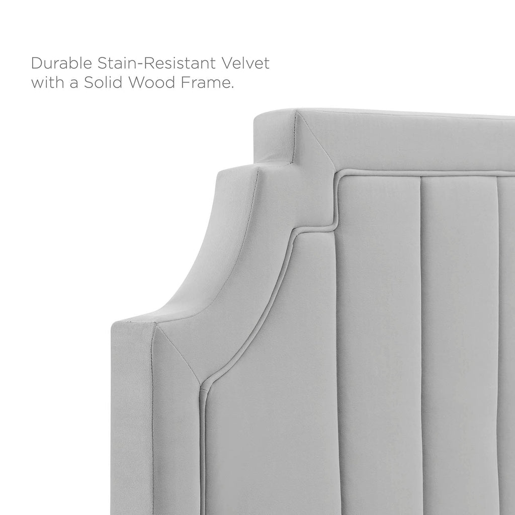 Sienna Performance Velvet Twin Platform Bed by Modway