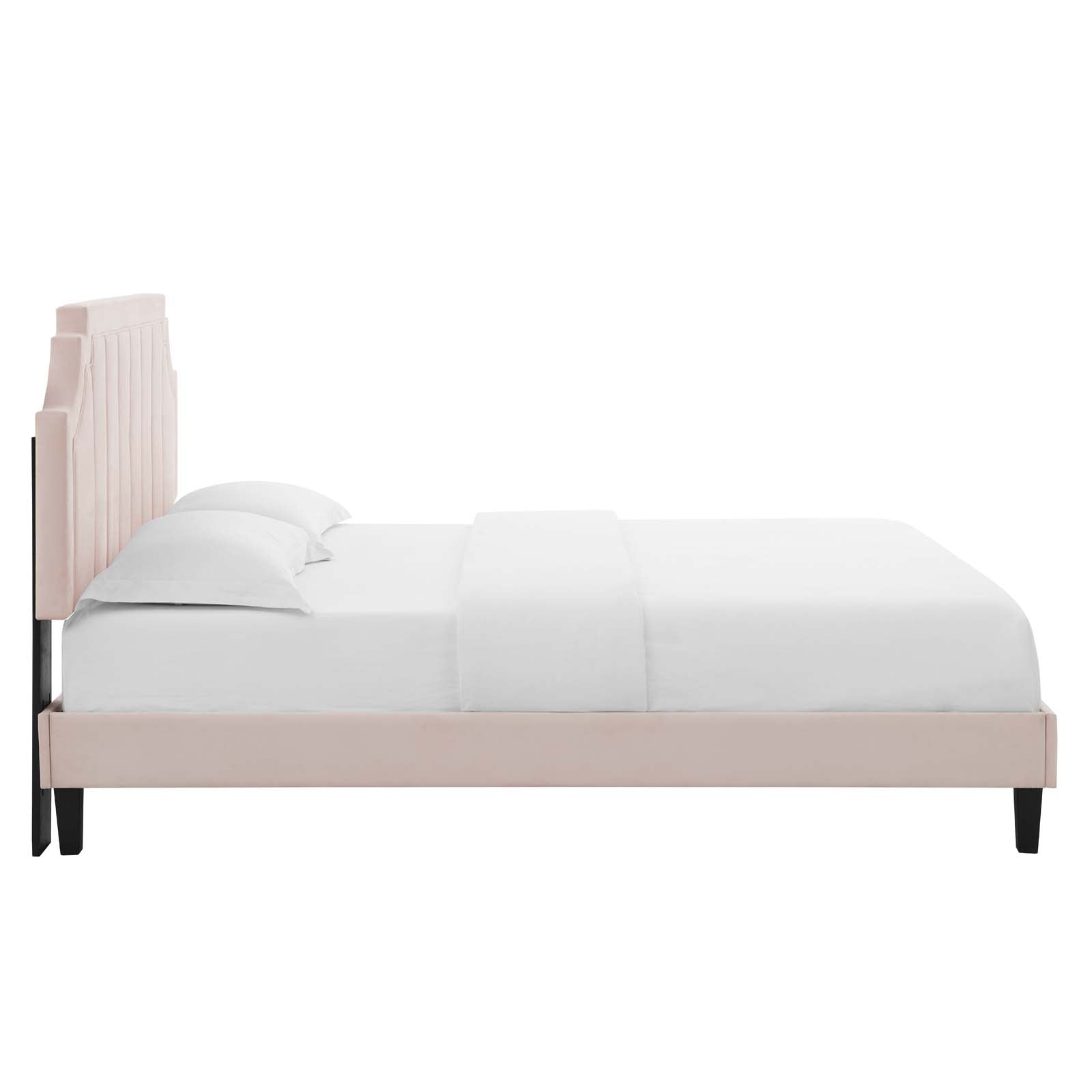 Sienna Performance Velvet Twin Platform Bed by Modway